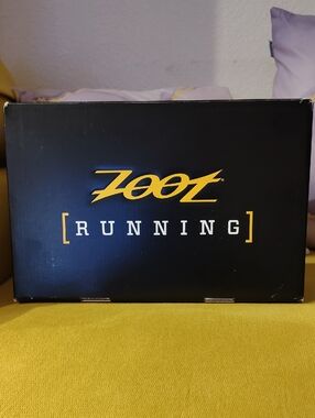 Zoot Black and Yellow Running Shoe Box